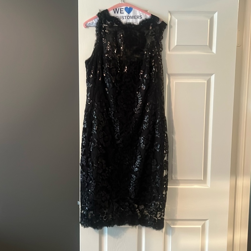 NWOT Designer Tadashi Shoji Black Cocktail Dress